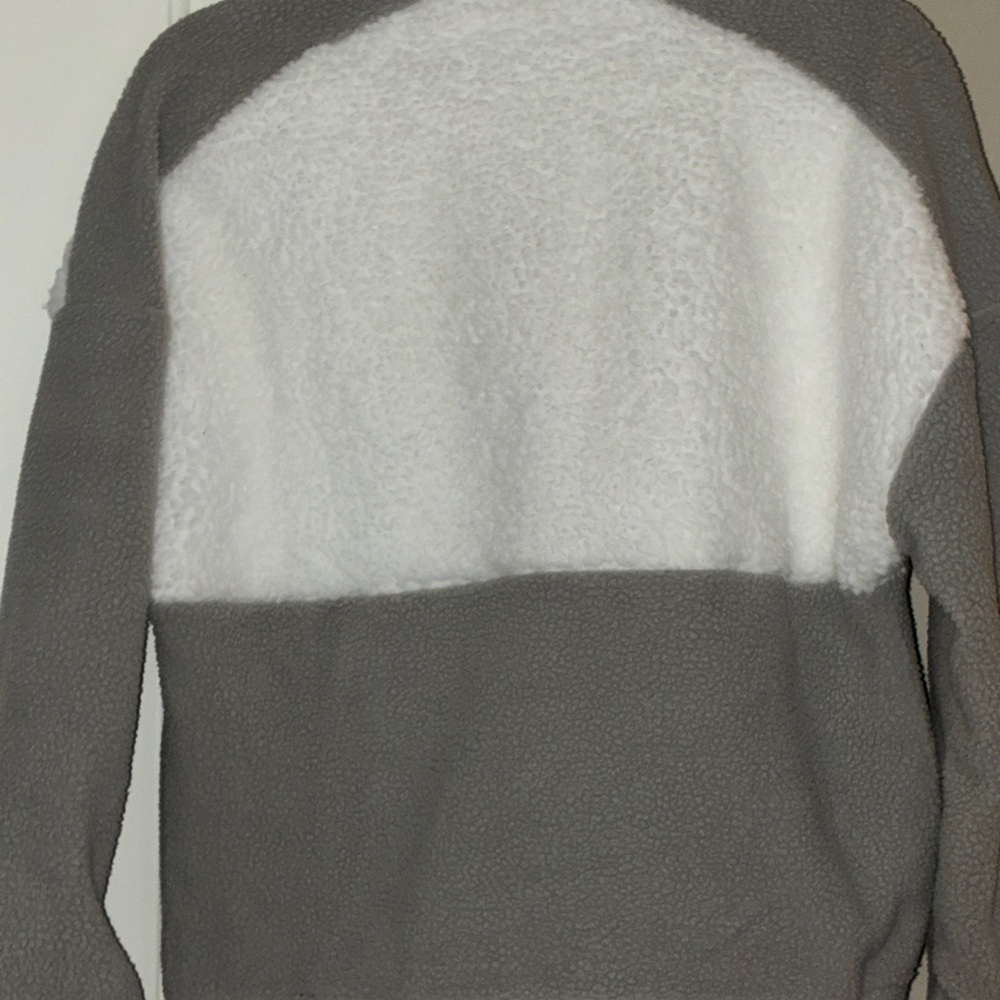 Columbia Women's Fleece Teddy Jacket - White and Gray Sz S - Picture 7 of 8